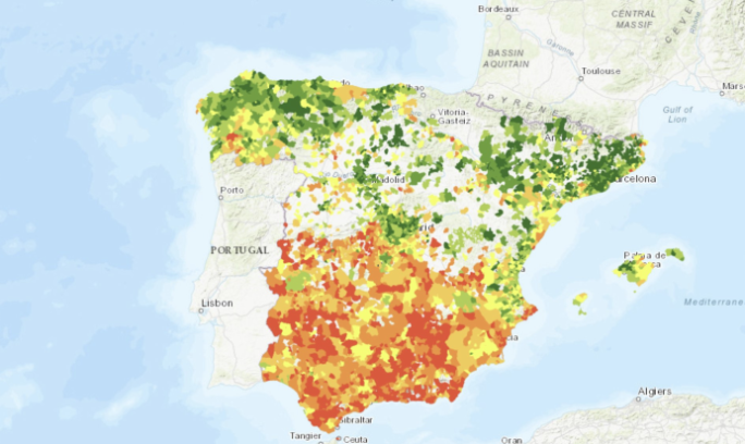 Rich and poor: same city, different neighborhoods?